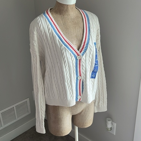Prince Pickleball X Target Cable Knit Cardigan Sweater NWT - Picture 5 of 6